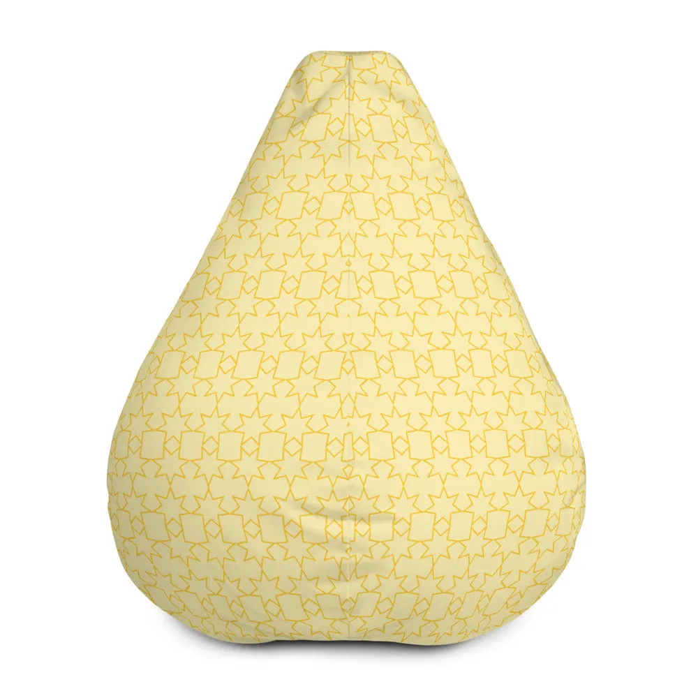 Yellow Stars - Sustainably Made Bean Bag Chair Cover