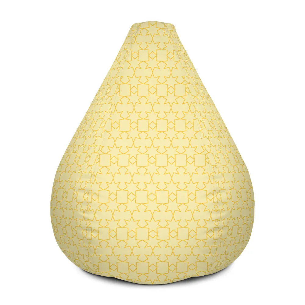 Yellow Stars - Sustainably Made Bean Bag Chair Cover
