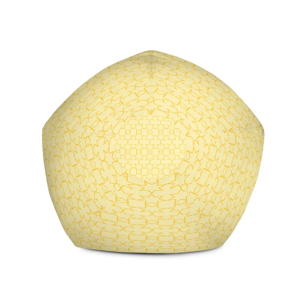 Yellow Stars - Sustainably Made Bean Bag Chair Cover
