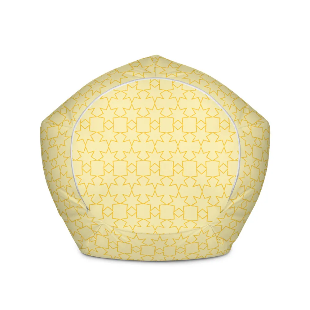 Yellow Stars - Sustainably Made Bean Bag Chair Cover