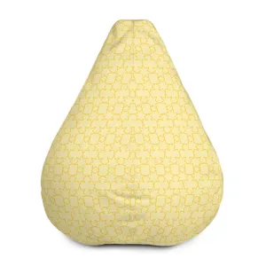 Yellow Stars - Sustainably Made Bean Bag Chair Cover