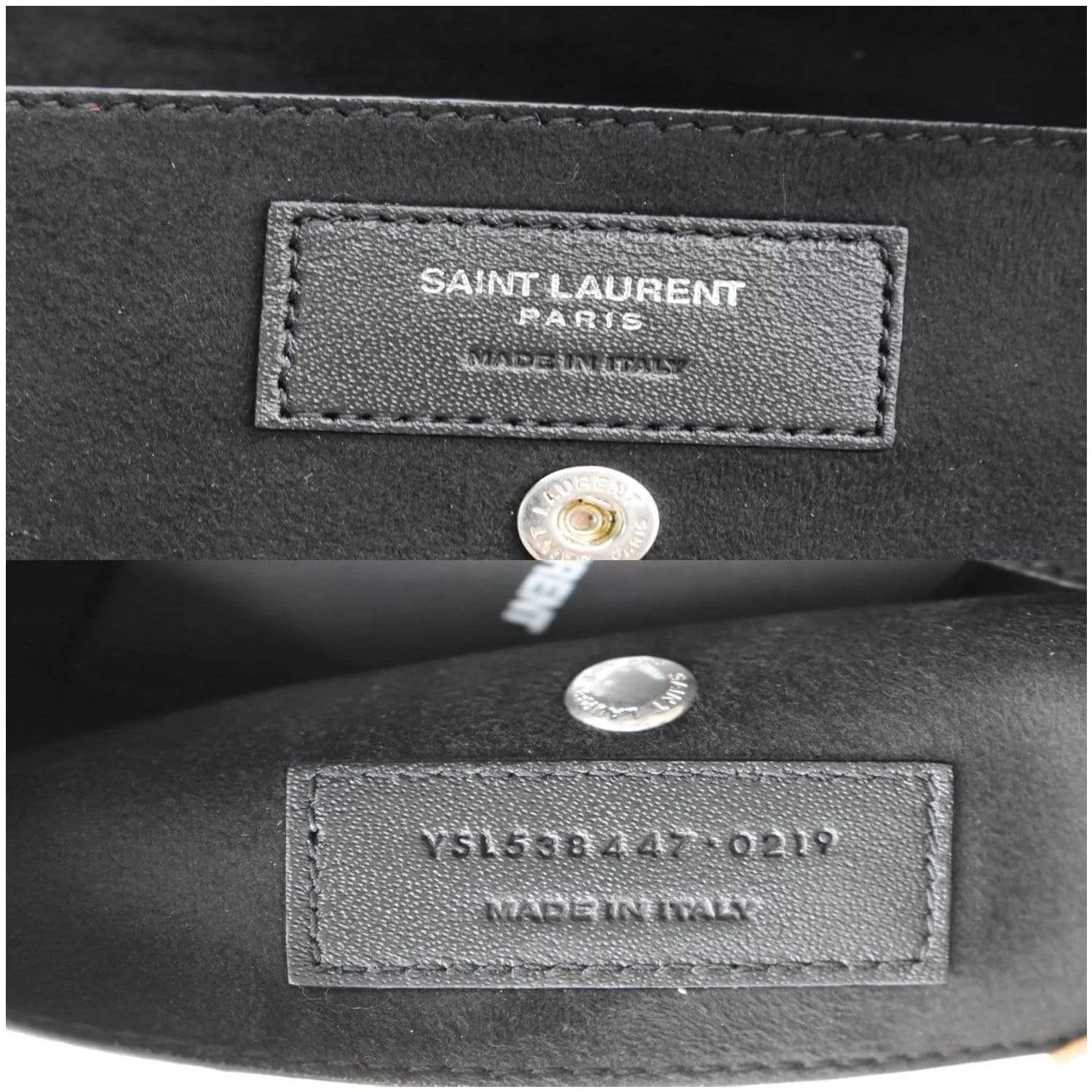 YVES SAINT LAURENT Teddy Lambskin Leather Bucket Shoulder Bag Red